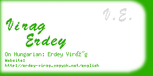 virag erdey business card